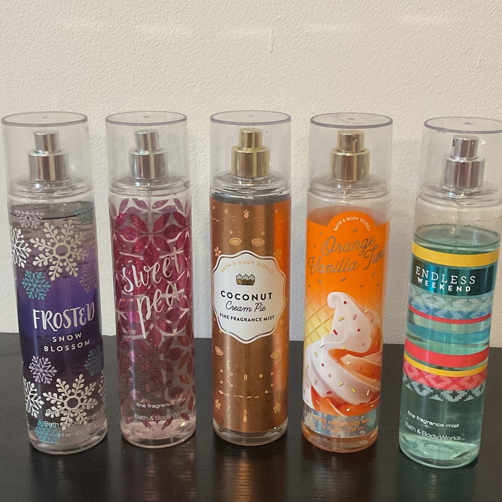 Bath & Body Works used fragrance mists